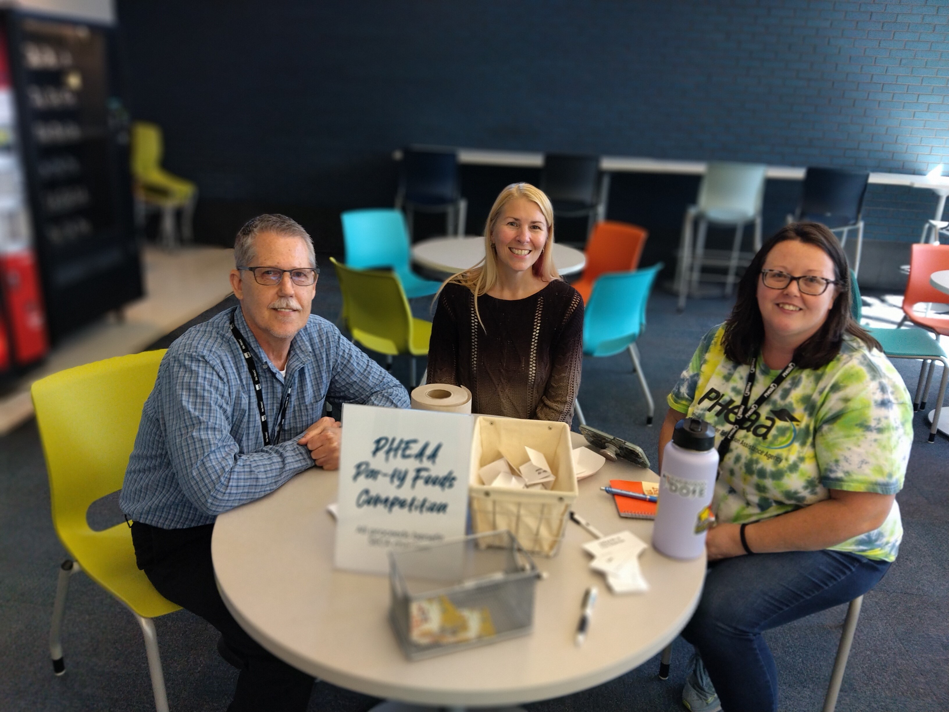 PHEAA employees sitting at table